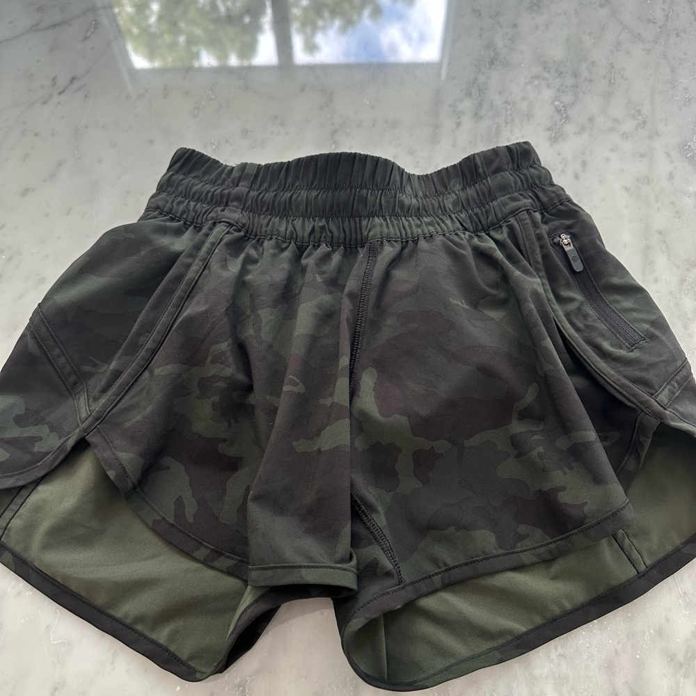 Women's Camouflage Athletic Shorts by Lululemon